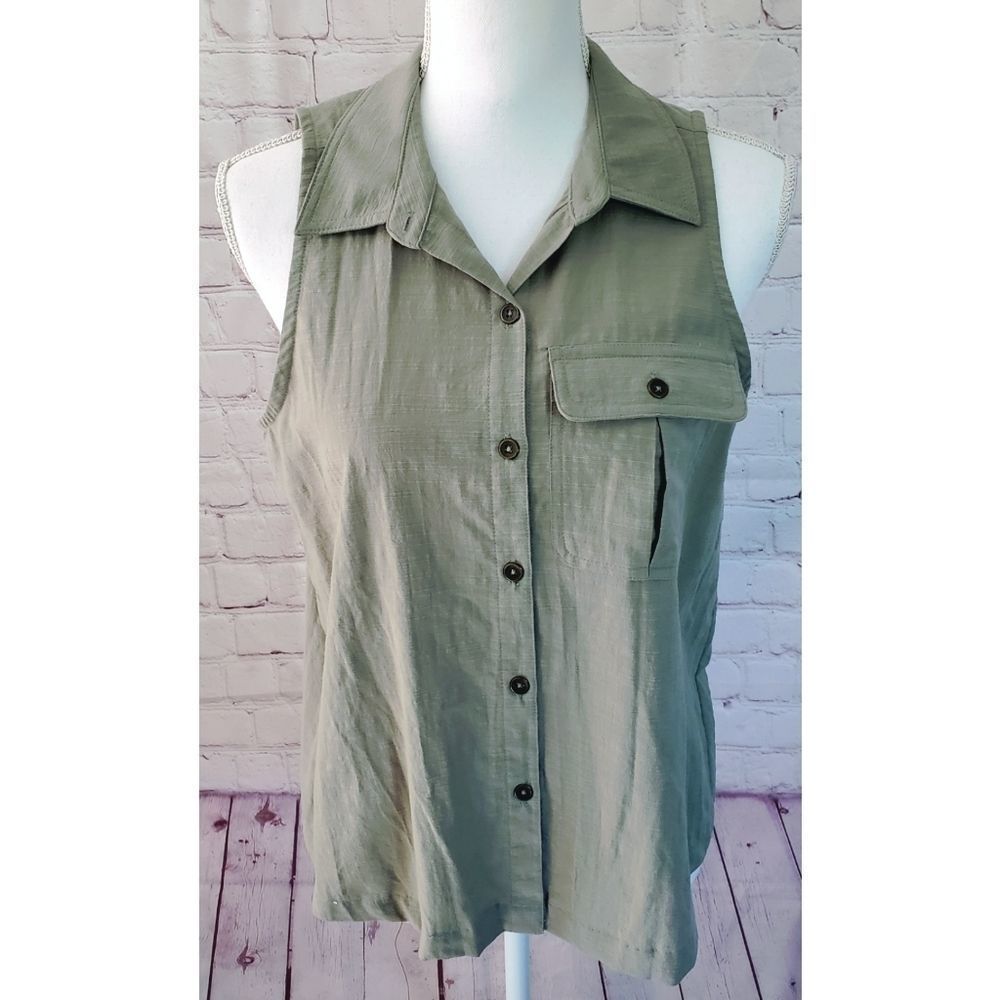 Universal Thread Olive Sleeveless Top Small NWT